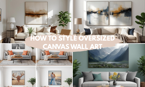 1 How to Style Oversized Canvas Wall Art