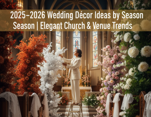 2025–2026 Wedding Decor Ideas by Season Elegant Church Venue Trends 1