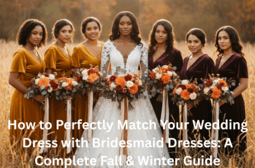 How to Perfectly Match Your Wedding Dress with Bridesmaid Dresses A Complete Fall Winter Guide
