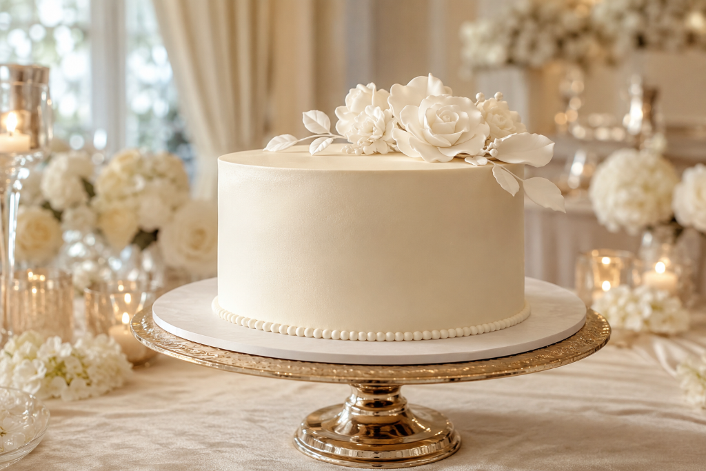 1 elegant onetier wedding cake.ChatGPT Image Aug 11 2026 03 32 52 PM